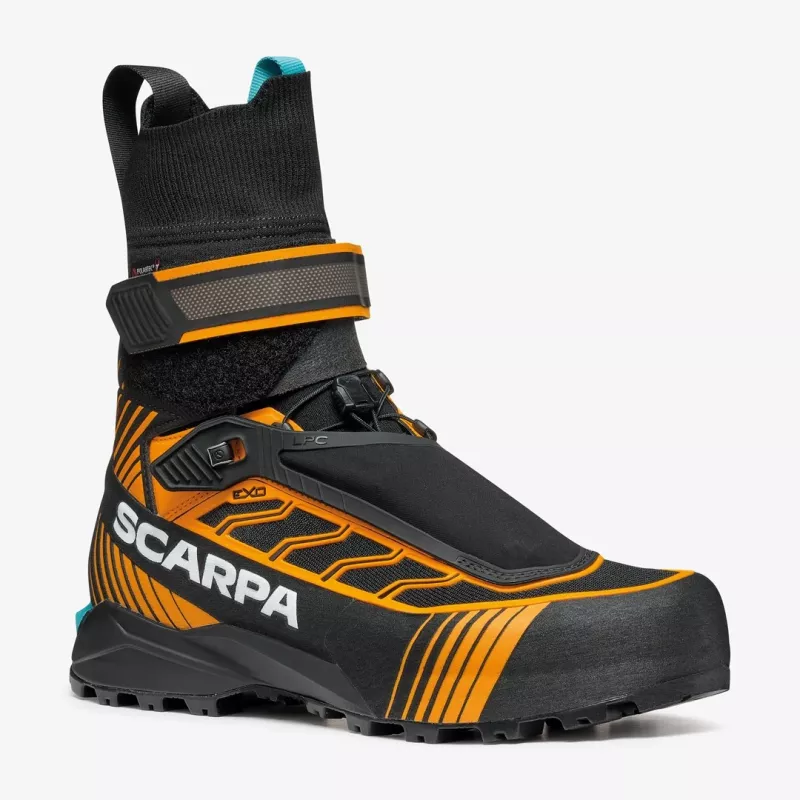 Scarpa Ribelle Tech 3 HD Mountaineering Boot - Black/Bright Orange - Size 43.5 EU