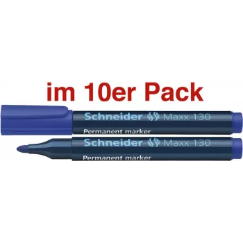 SCHNEIDER 130 Pastāvīgais marķieris, apaļš uzgalis, zils, 1,0-3,0 mm, uzpildāms 113003