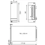 SCHROFF 21006945 3U 4HP alumīnija priekšējais panelis, dabīgi anodēts, 2,5 mm, 19 collu statīviem