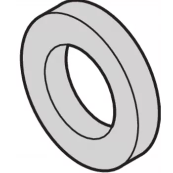 SCHROFF plastmasas paplāksne 2,7 mm iekšējais diametrs, 6 mm ārējais diametrs, 0,5 mm bieza, PA 6.6, dabīgā krāsā, 100 gabali (21101121)