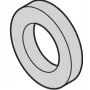 SCHROFF plastmasas paplāksne 2,7 mm iekšējais diametrs, 6 mm ārējais diametrs, 0,5 mm bieza, PA 6.6, dabīgā krāsā, 100 gabali (21101121)