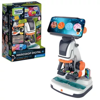 Scientific Fun Interactive Digital Microscope with AI and Wi-Fi Camera Clementoni 50406