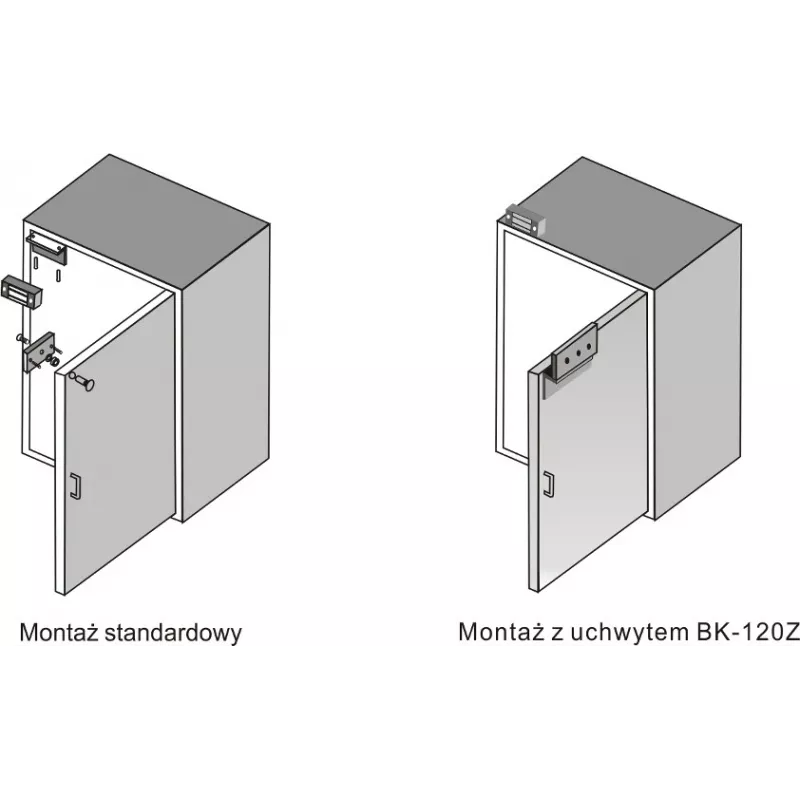 SCOT EL-120 Elektromagnētiskā slēdzene 120kg (260lbs) 12V DC Fail-Safe Virsmas montāža