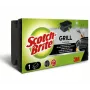 Scotch-Brite BBQ grila tīrītājs melns īpaši jaudīgs abrazīvs tīrīšanas paliktnis ar nagiem draudzīgu satveršanas joslu, 1 vienība (GNS1N)