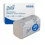 Scott Essential Interfold papīra roku dvieļi 6666, 2 kārtu, balti, 4000 loksnes (15 iepakojumi pa 267)