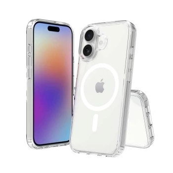 SCREENOR triecienu aizsargapvalks Apple iPhone 17 ar MagSafe, caurspīdīgs