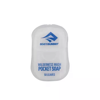Sea To Summit Wilderness Wash Pocket Soap ziepju lapiņas 50 gab. – bioloģiski noārdāmas, bez aromāta, universālas
