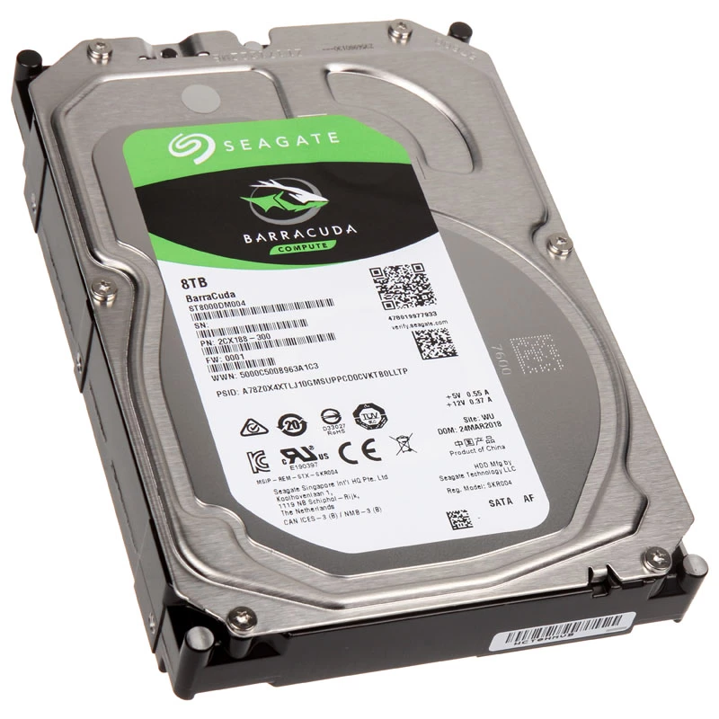 Seagate Barracuda ST8000DM004 8 TB 3.5 collu iekšējais cietais disks SATA III 5400 RPM 256 MB kešatmiņa