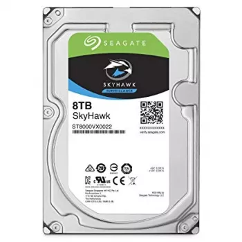Seagate SkyHawk 8TB novērošanas HDD, 3,5 collas, SATA 6Gb/s, 7200RPM, 256MB kešatmiņa