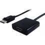 SECOMP DisplayPort vīriešu uz HDMI sieviešu adaptera kabelis, 0,15 m, melns, Full HD, pasīvs 11.55.3203