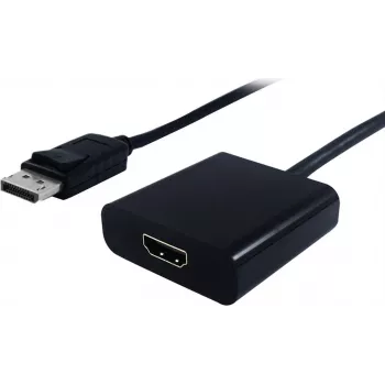 SECOMP STANDARD DisplayPort-HDMI adapteris, DP vīrišķais-HDMI sievišķais, 4K@30Hz, melns (S3203)