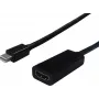 SECOMP STANDARD Mini DisplayPort uz HDMI adapteris, 4K, zeltīti kontakti, melns S3206