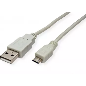 SECOMP STANDARD USB 2.0 kabelis, USB A vīrišķais uz Micro USB B vīrišķo, 3 m, melns S3153