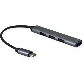 SECOMP STANDARD USB 2.0 centrmezgls, USB-C savienojums, 4x USB-A porti (3x USB 2.0 + 1x USB 3.2 Gen1) (S3017)