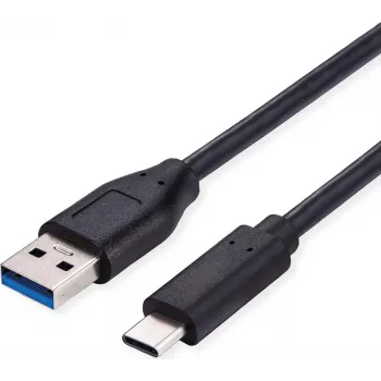 SECOMP Standard USB 3.2 Gen 1 kabelis, USB A uz C, 0,5 m, melns (S3015)