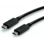 SECOMP STANDARD USB-C uz USB-C 3.2 Gen 2 kabelis, E-Mark, 10Gbps, 100W PD, 0,5m, melns S3520