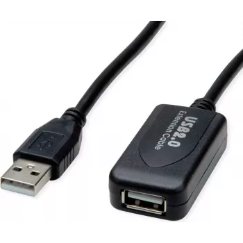 SECOMP STANDARD USB2.0 aktīvais pagarinājuma kabelis, ST/BU, 15m (S3116) (11.55.3116)