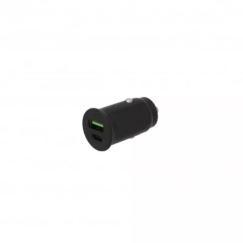 SEEK TOTI 30W Type-C + USB A Auto ātrais lādētājs, melns