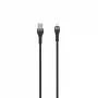 SEEK TOTI USB-A uz Lightning 2m Pīts Kabelis 2A (Ne-MFI) Melns