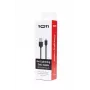SEEK TOTI USB-A uz Lightning, 2m PVC datu kabelis 2A (ne-MFI), melns
