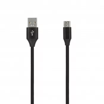 SEEK TOTI USB A uz Micro USB, 2m pīts kabelis 2A, melns