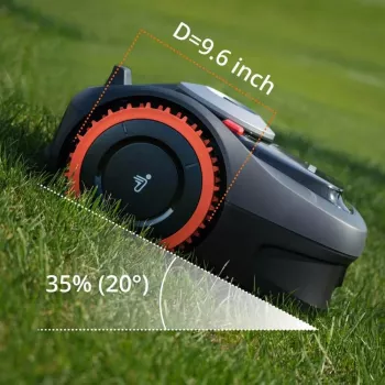 Segway Navimow bezceļa riteņi i1 sērijas robotizētajiem zāles pļāvējiem (pāris)