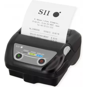 Seiko Instruments MP-B30 mobilais termiskā marķējumu printeris, 203 dpi, 127 mm/s, USB un Bluetooth, melns MP-B30-B02JK1-EA