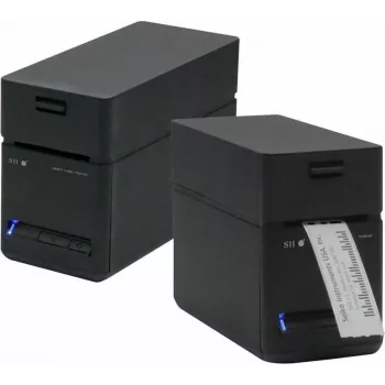 SEIKO SLP-720RT bezvadu LAN etiķešu printeris, 300 dpi tiešā termiskā, USB/Ethernet/Wi-Fi, automātiskais griezējs, melns/pelēks