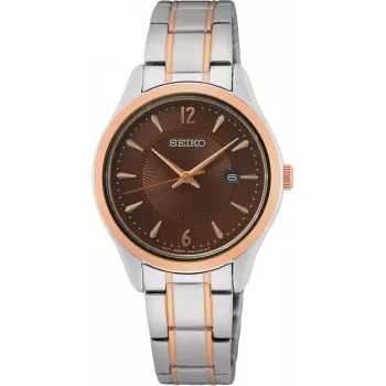 SEIKO SUR476P1 Sieviešu kvarca pulkstenis 30mm Nerūsējošais tērauds