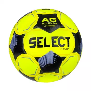 Select X-Turf v26 FIFA Pamata futbola bumba 4. izmērs Dzeltena/Melna/Purpura
