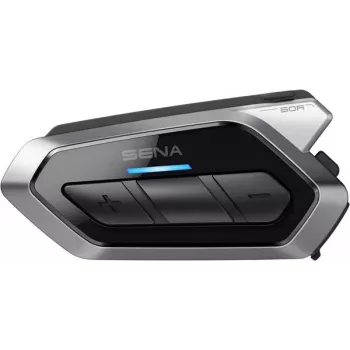 SENA 50R motocikla Bluetooth Mesh interkoma austiņas ar Sound by Harman Kardon, melnas