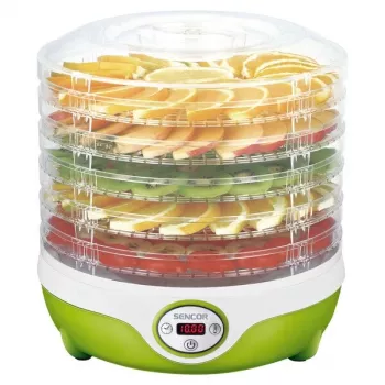 Sencor SFD 851GR Pārtikas žāvētājs, 240 W, 25,5 cm sieta diametrs, 35-70°C, zaļš
