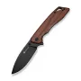 SENCUT Stratex Guibourtia Salokāmais Nazis ar Drop Point Asmeni, Liner Lock, Flipper/Thumb Stud Atvēršanu, 9Cr18MoV Tērauds, Satīna Apdare, 3.46 inch Asmens, 4.41 inch Salocīts, Kabatas Klipsis
