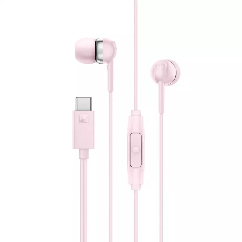 Sennheiser CX 80U vadu austiņas ar mikrofonu un tālvadības pulti, Sakura rozā, 17 Hz - 20 kHz