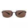 SERENGETI MAN SS755004-S Aviator saulesbrilles - Drivers Brown lēcas - Gunmetal rāmis