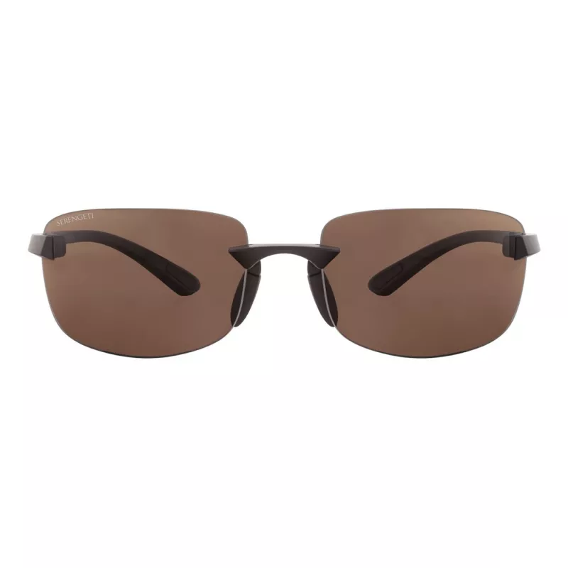SERENGETI MAN SS755004-S Aviator saulesbrilles - Drivers Brown lēcas - Gunmetal rāmis