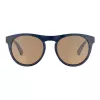 SERENGETI Unisex Saulesbrilles SS572003-S Satīna Melns Taisnstūra Rāmis Brūnas Polarizētas Drivers Lēcas 53/20/140 mm