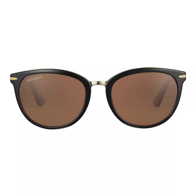 SERENGETI Sieviešu saulesbrilles SS561005 - Fotohromiskas polarizētas minerālstikla lēcas - Acetāta rāmis - 52/18/140 mm