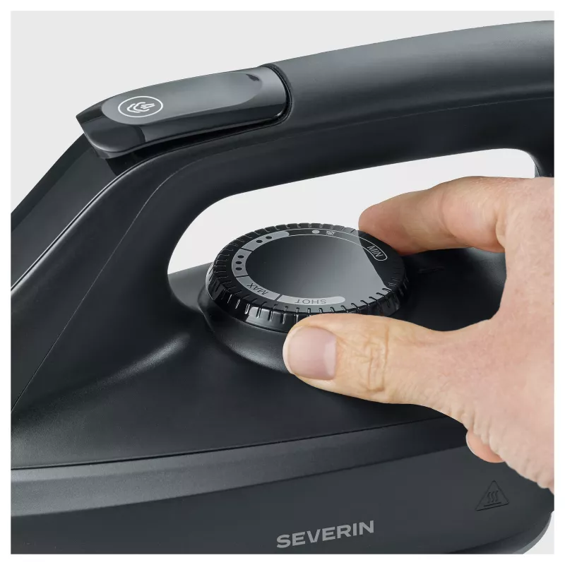 Severin BA 3192 tvaika gludināšanas stacija – 2400W, 5.5 bar, keramikas gludekļa zole, matēti melna