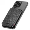 SHARGE CarbonMag 10K bezvadu barošanas bloks, 10,000mAh, Qi2 15W, USB-C 20W, melns YDD-SG-C2TXWCX-HEI