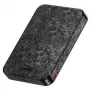 SHARGE CarbonMag 10K bezvadu barošanas bloks, 10,000mAh, Qi2 15W, USB-C 20W, melns YDD-SG-C2TXWCX-HEI