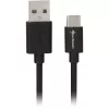 SHARKOON USB 2.0 kabelis, USB-A vīrišķais uz USB-C vīrišķo (Melns, 2 m)