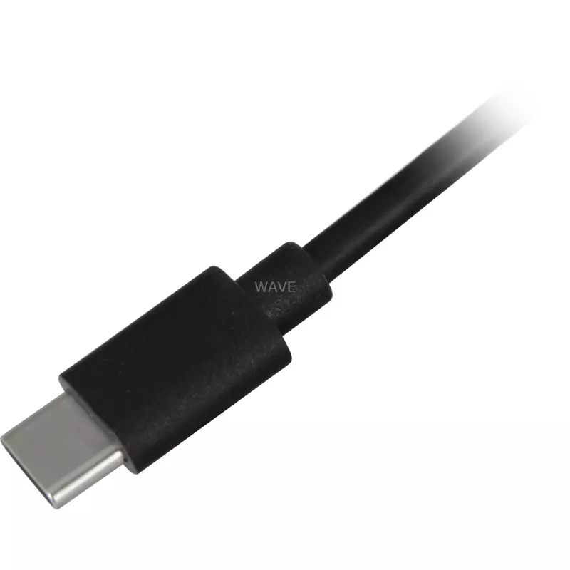 SHARKOON USB 2.0 kabelis, USB-A vīrišķais uz USB-C vīrišķo (Melns, 2 m)