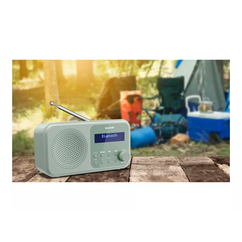 Sharp Tokyo DR-P420(GN) pārnēsājams DAB+/FM radio, Bluetooth 5.3, akvamarīnzaļš
