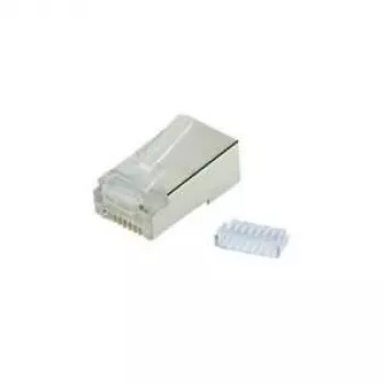 SHIVERPEAKS BASIC-S 100 gab. Cat.6a ekranēti RJ45 modulārie spraudņi 8P8C ar zelta pārklājuma kontaktiem BS72061-R