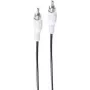 SHIVERPEAKS BASIC-S Mono RCA audio kabelis, 5,0 m, melns, polietilēna maisiņš BS40005