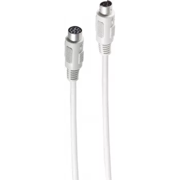 SHIVERPEAKS BASIC-S PS/2 pagarinājuma kabelis, 6-pin Mini DIN vīrišķais uz sievišķo, 3,0 m, melns BS78106-3