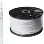 SHIVERPEAKS BASIC-S SAT koaksiālais kabelis 100m, 1.1/5.0, 4-kārtu ekranēts, CCS, 75 Ohm, balts BS81800-STAKU