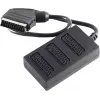 shiverpeaks BASIC-S Scart sadalītāja kabelis, 1x Scart tēviņš uz 3x Scart mātīte, 0,5 m, pilnībā savienots, melns (BS94051)