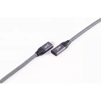 ShiverPeaks BASIC-S USB-C pagarinājuma kabelis, USB 3.2 Gen 2, 2,0 m, melns